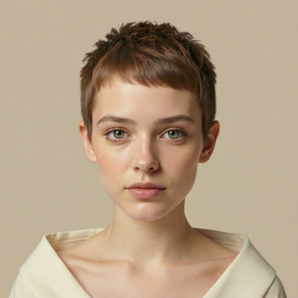 Pixie Cut hairstyle example (AI generated)