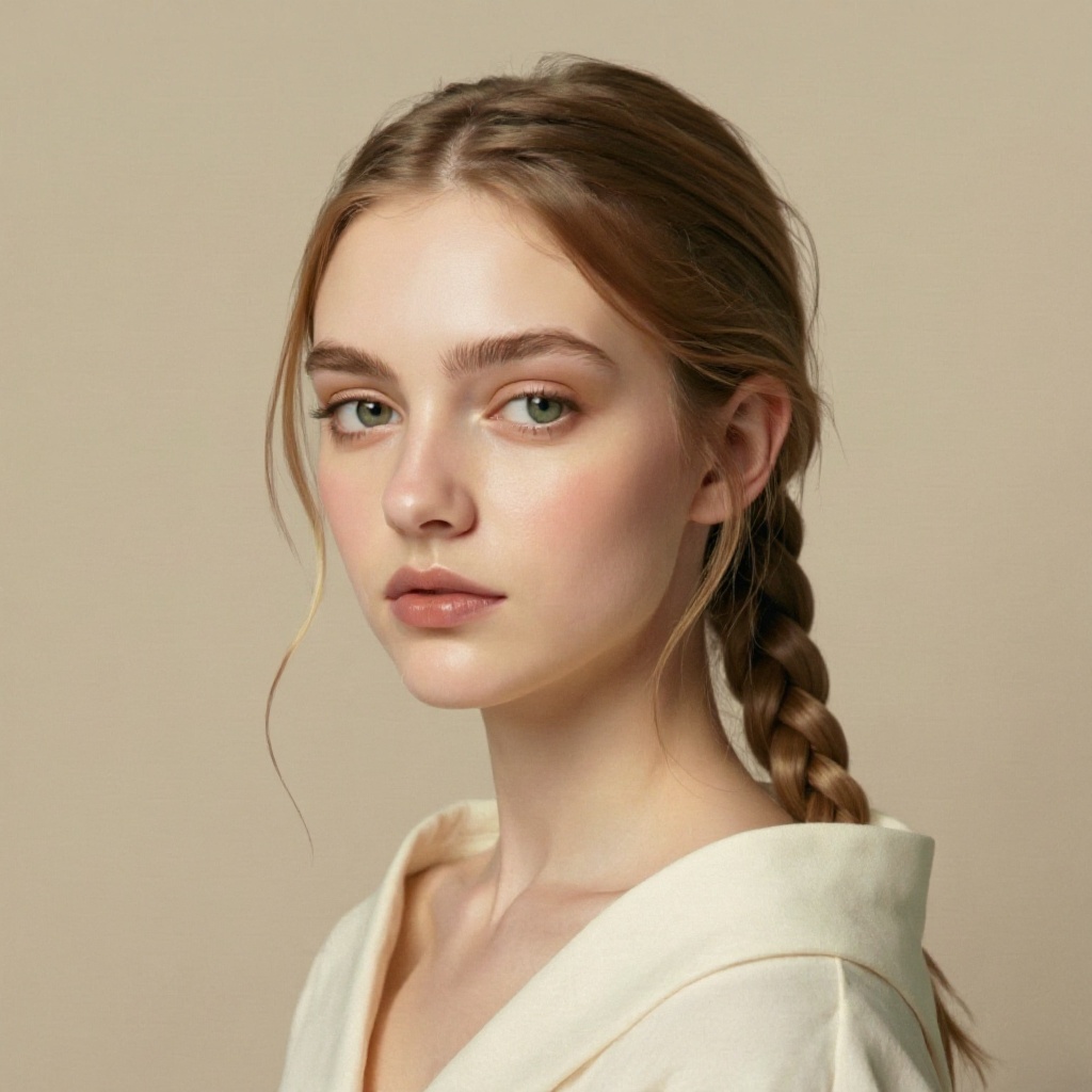 Side Braid hairstyle example (AI generated)
