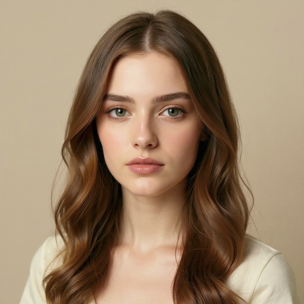 Side Part Long Hair hairstyle example (AI generated)
