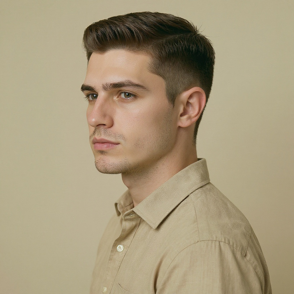 Skin Fade hairstyle example (AI generated)
