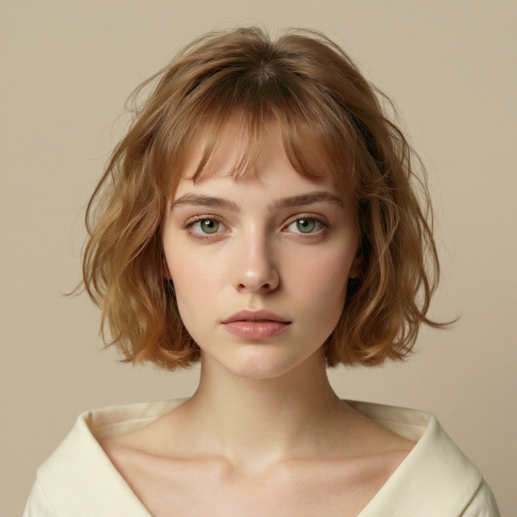 Textured Bob hairstyle example (AI generated)