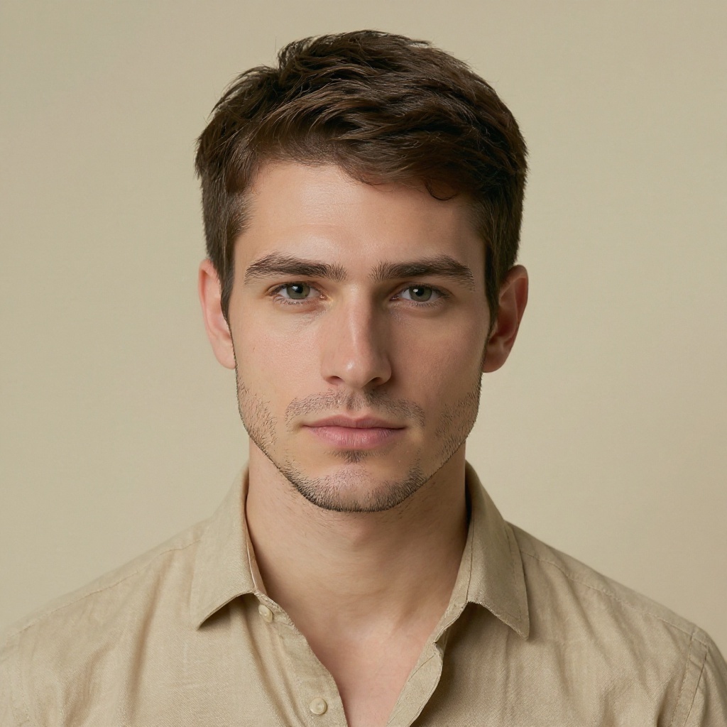 AI 生成的 短碎（Textured Crop） 发型示例