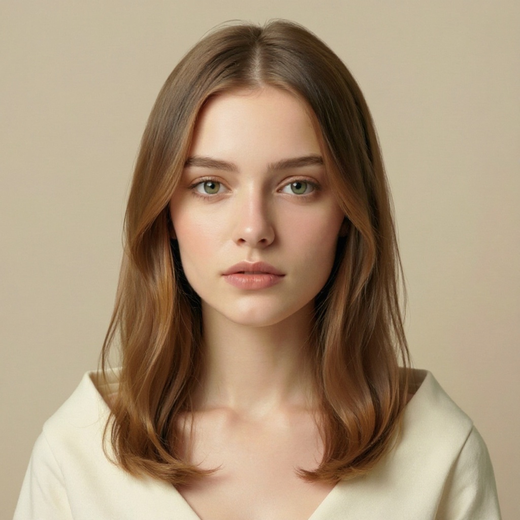 Long U-cut hairstyle example (AI generated)