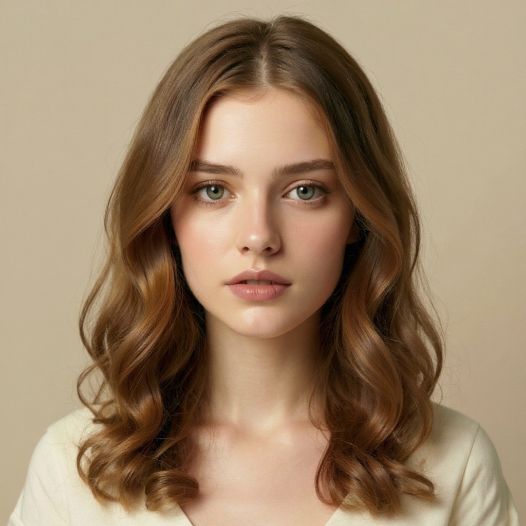 Long Wavy Perm hairstyle example (AI generated)
