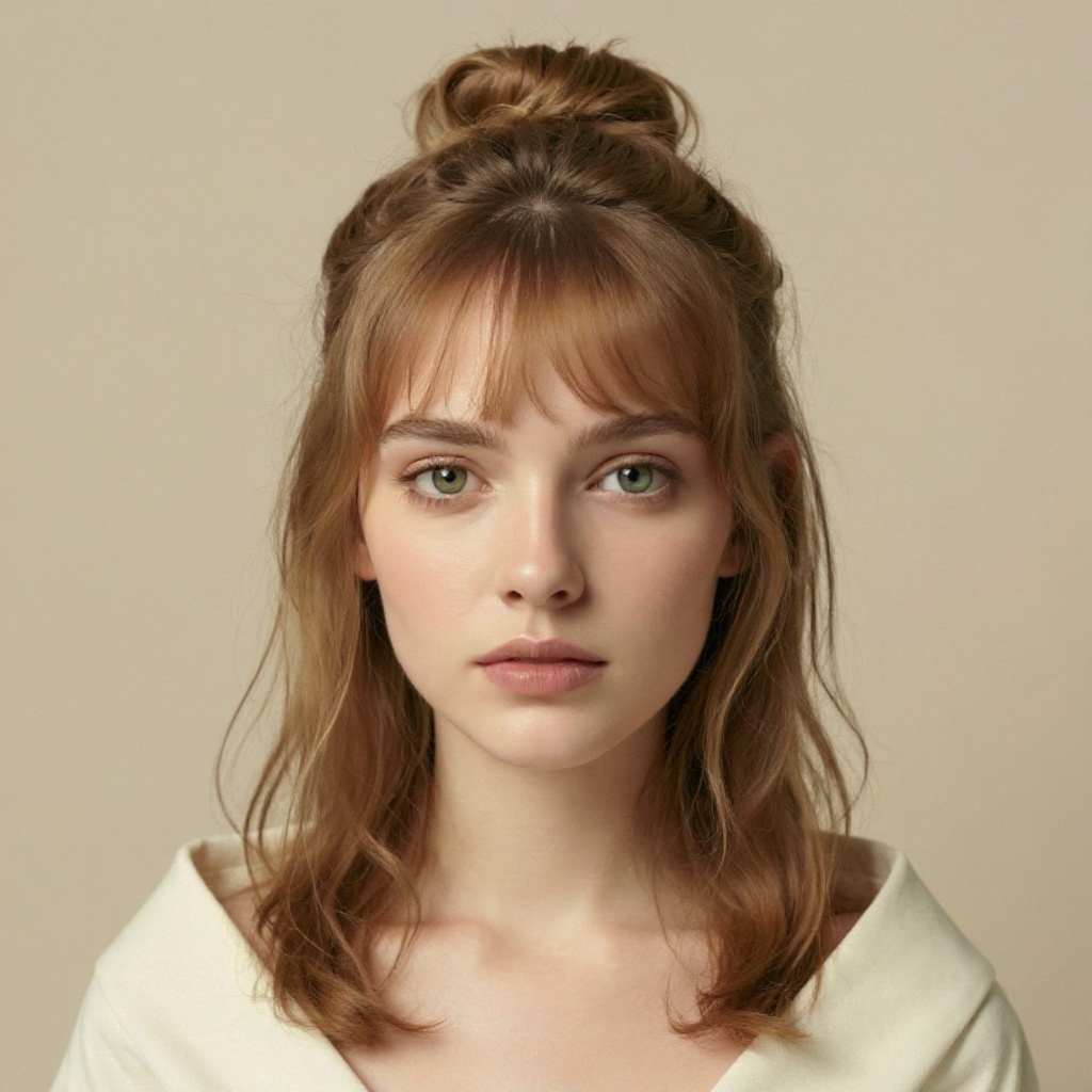 Wispy Bangs hairstyle example (AI generated)