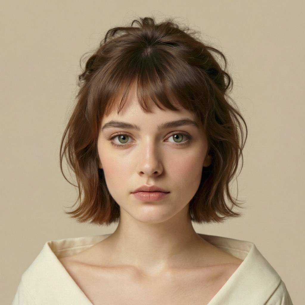 Wolf Cut hairstyle example (AI generated)